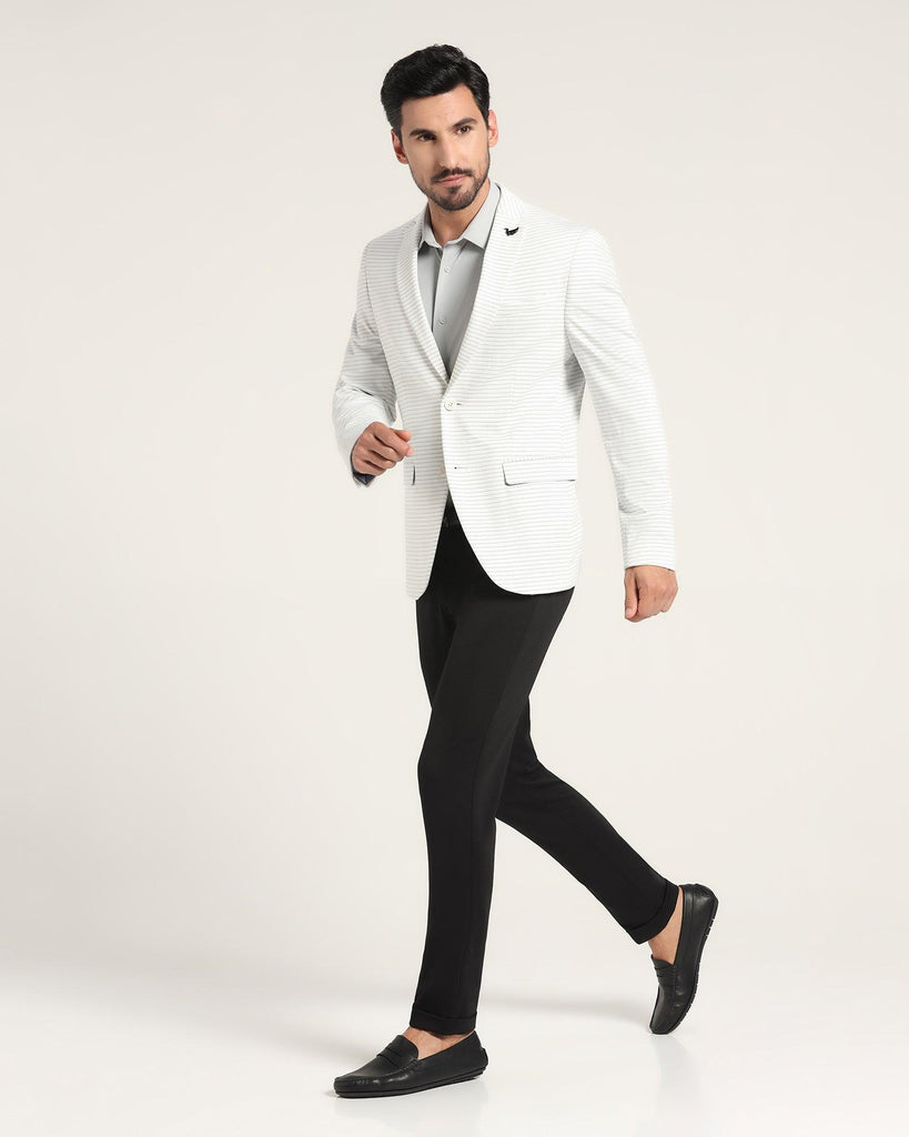 TechPro Formal Grey Striped Blazer - Edson