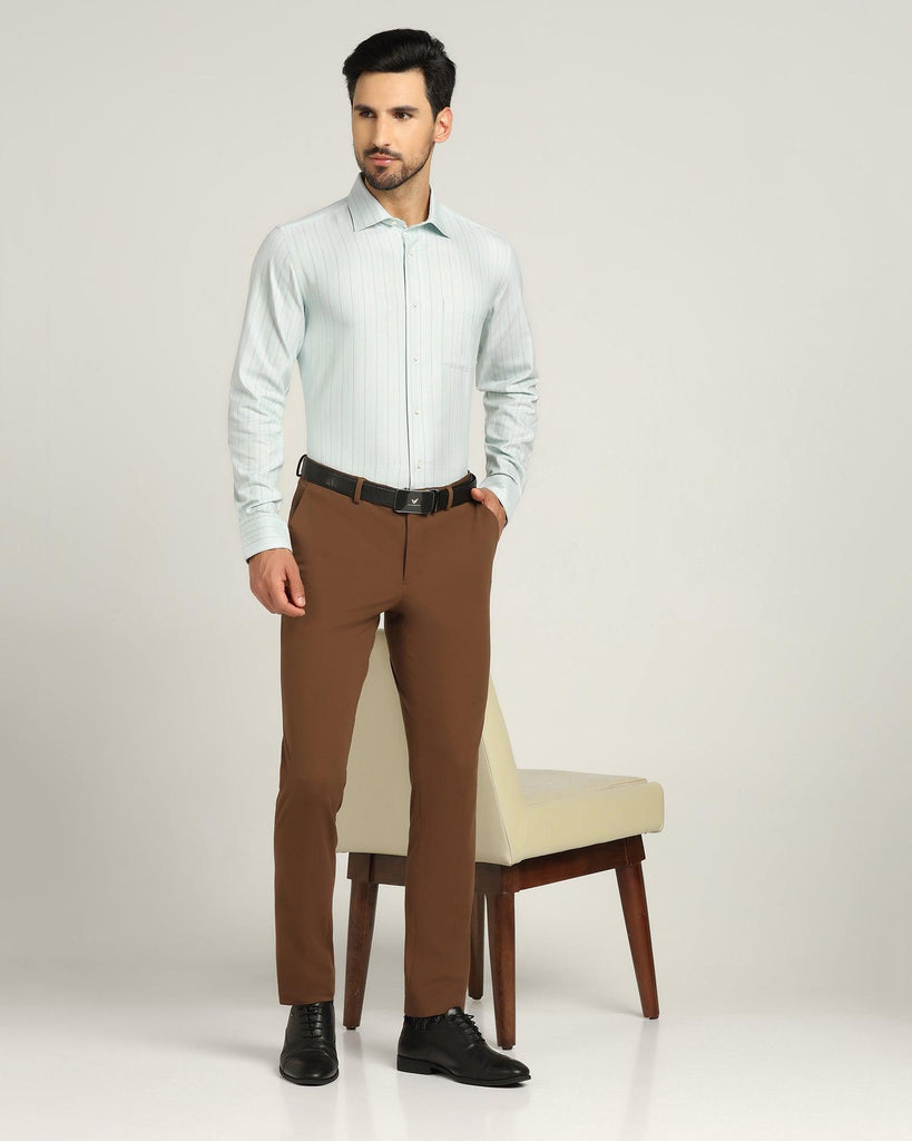 Temp Tech Formal Green Striped Shirt - Primer