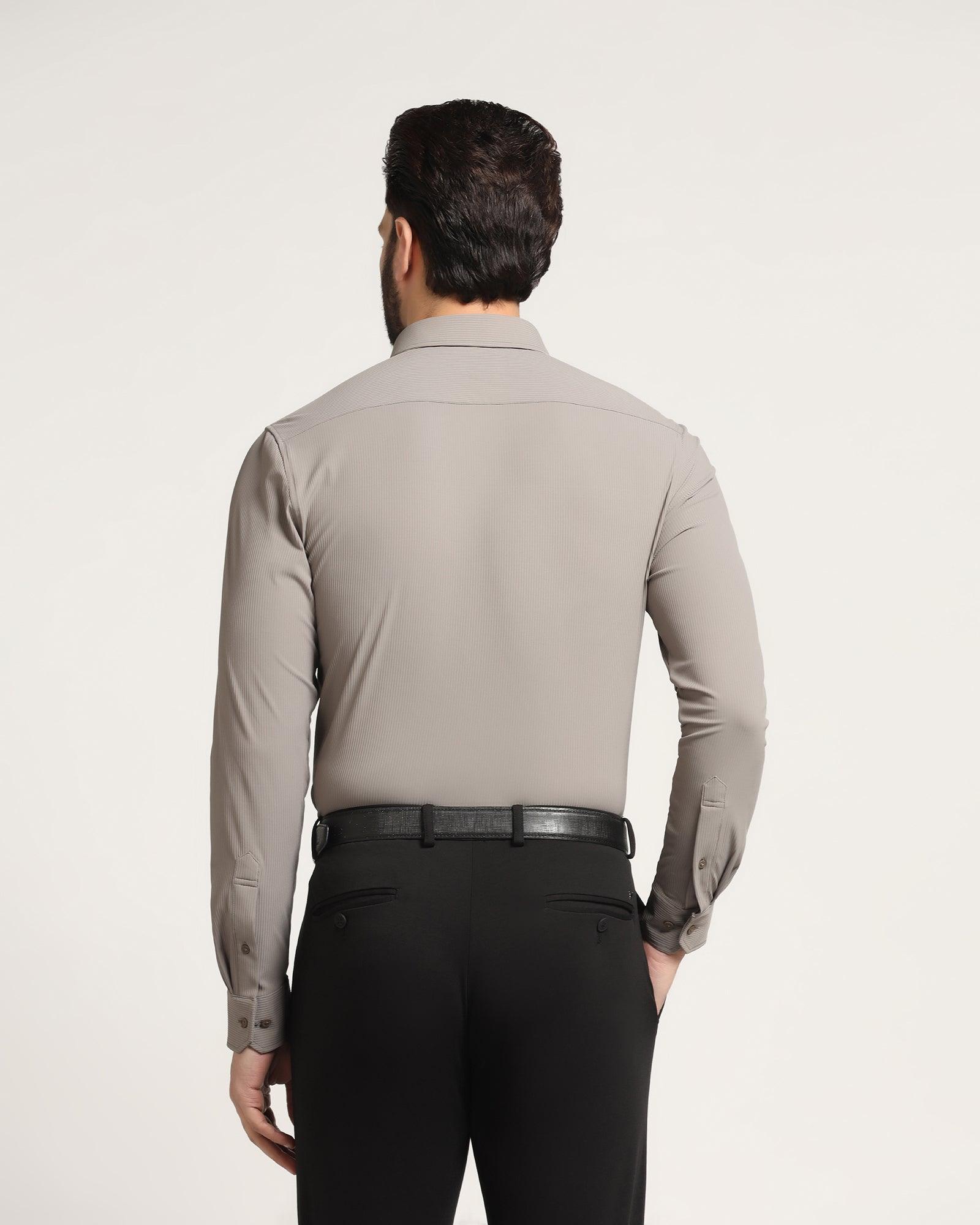 TechPro Formal Grey Striped Shirt - Abil - Blackberrys