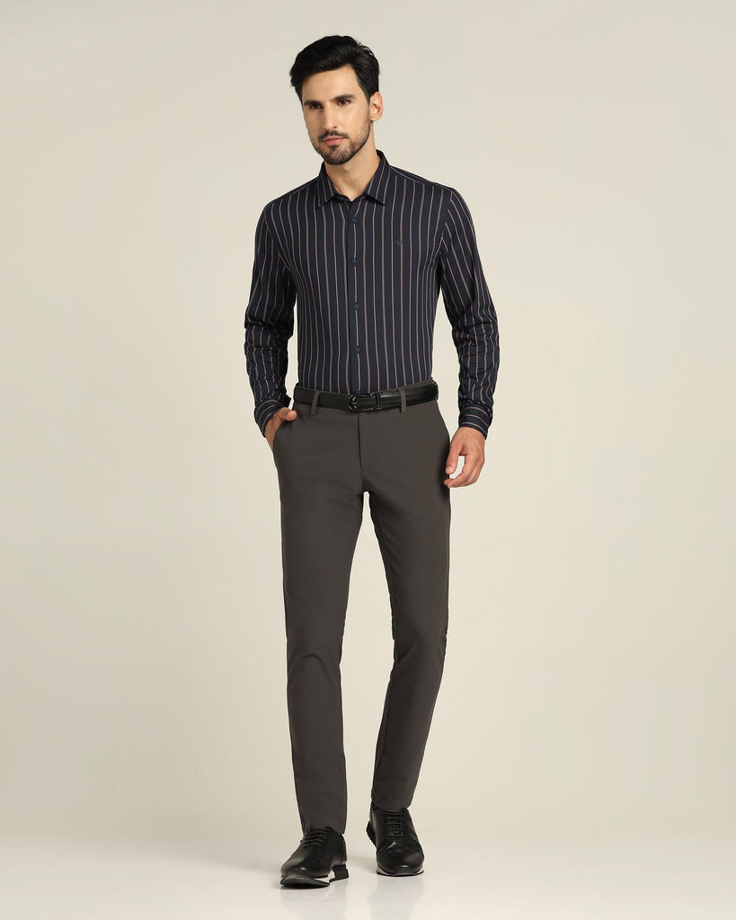 TechPro Formal Navy Striped Shirt - Horus