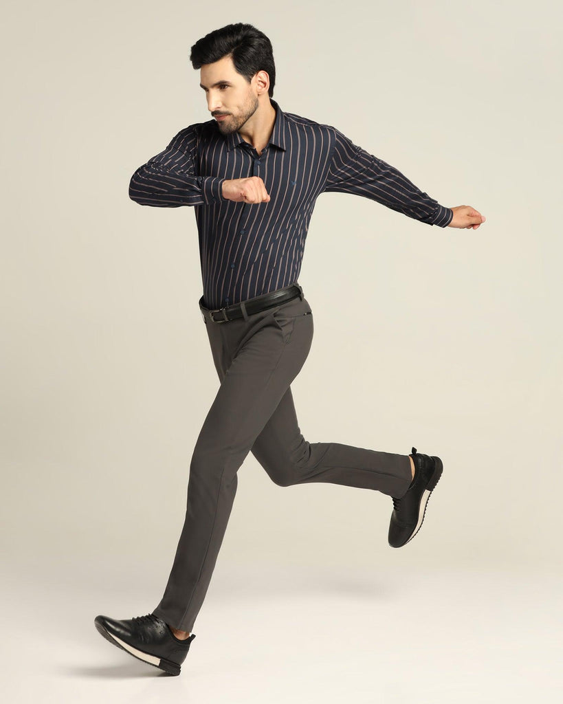 TechPro Formal Navy Striped Shirt - Horus