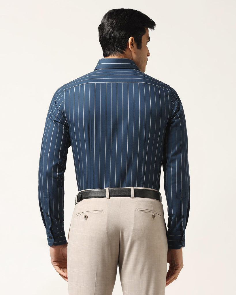 Formal Navy Striped Shirt - Modak