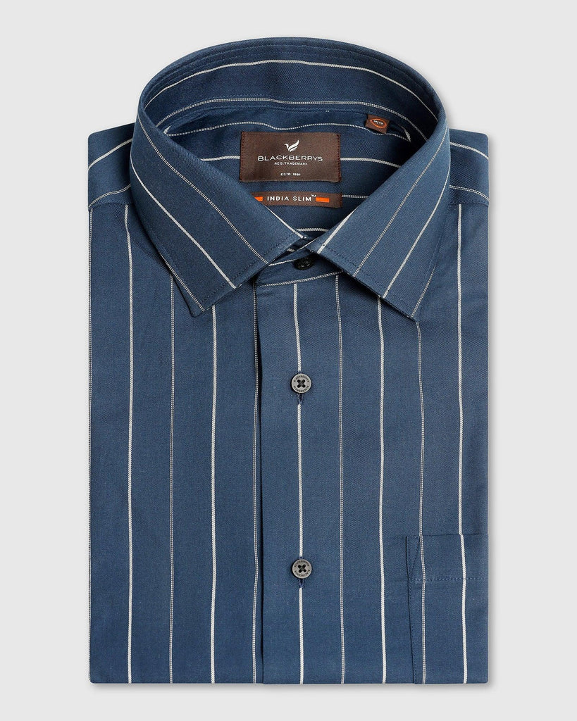 Formal Navy Striped Shirt - Modak