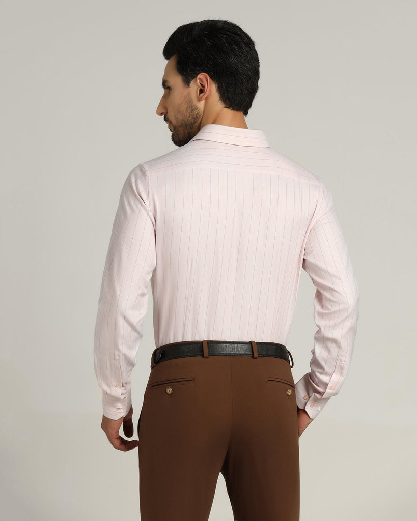 Temp Tech Formal Peach Striped Shirt - Primer