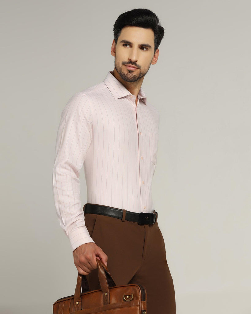 Temp Tech Formal Peach Striped Shirt - Primer