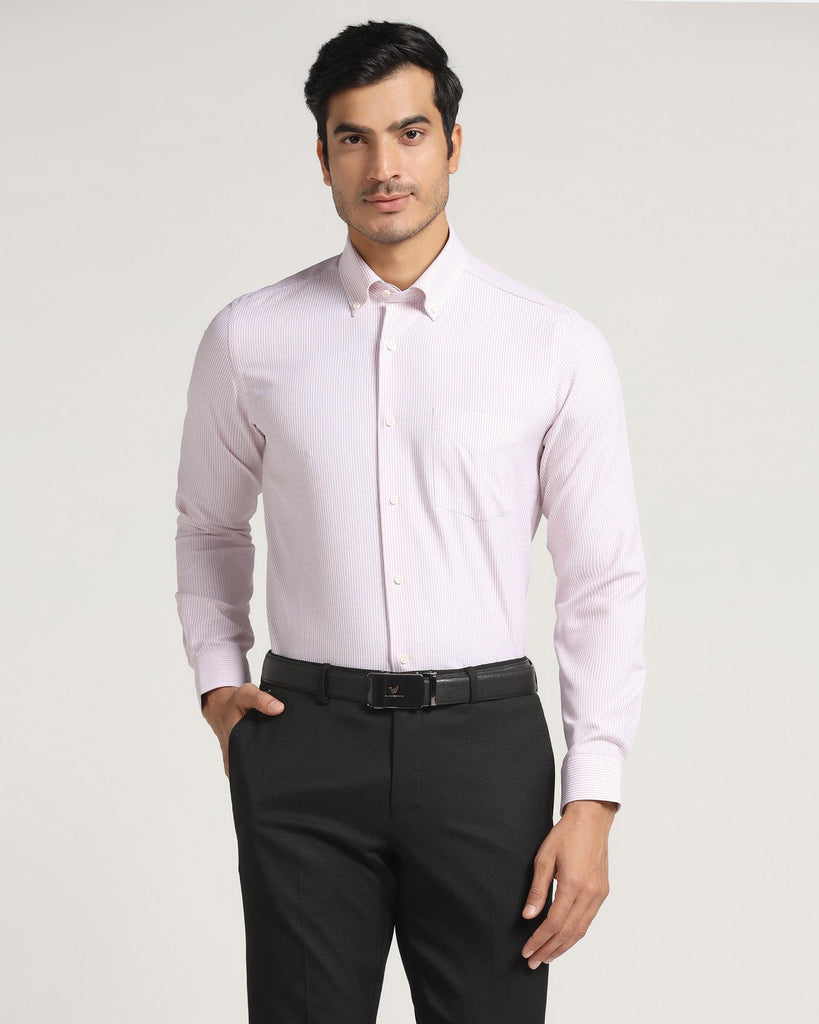 Formal Pink Striped Shirt - Bauz