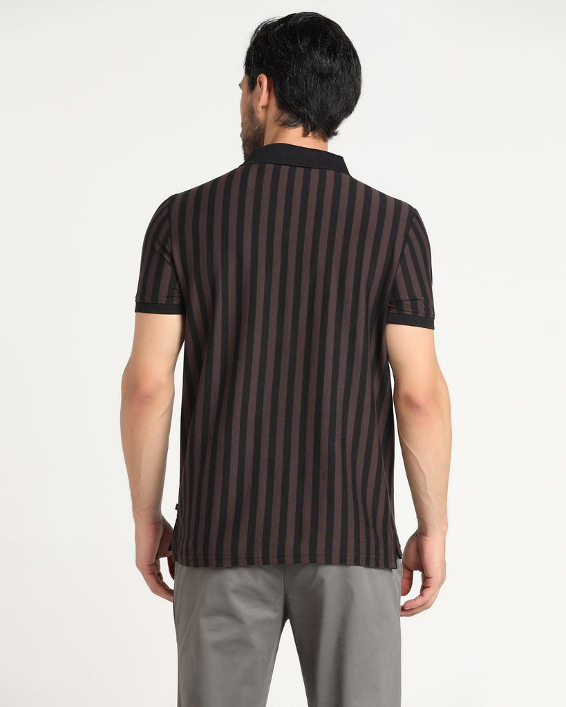 Polo Brown Striped T-Shirt - Falo