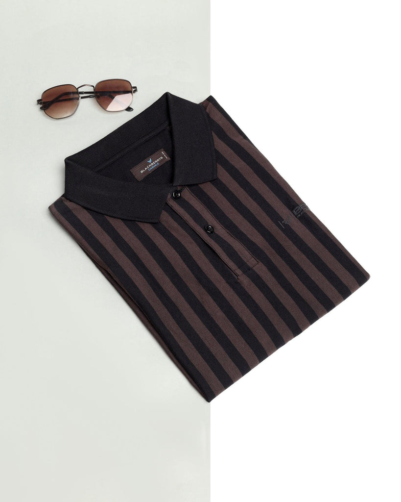 Polo Brown Striped T-Shirt - Falo