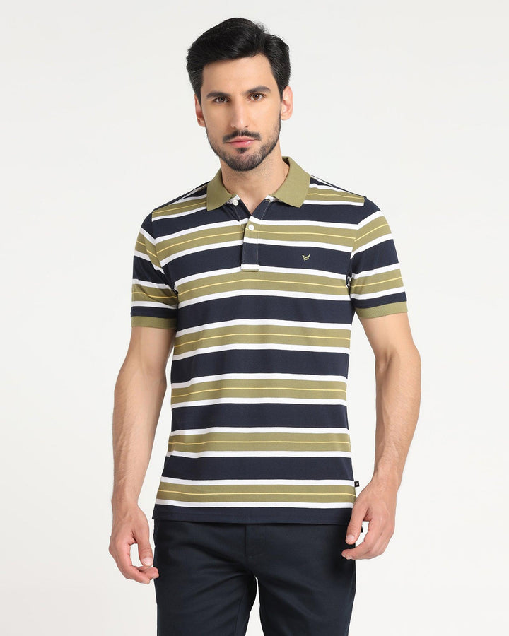 Polo Green Striped T-Shirt - Fred