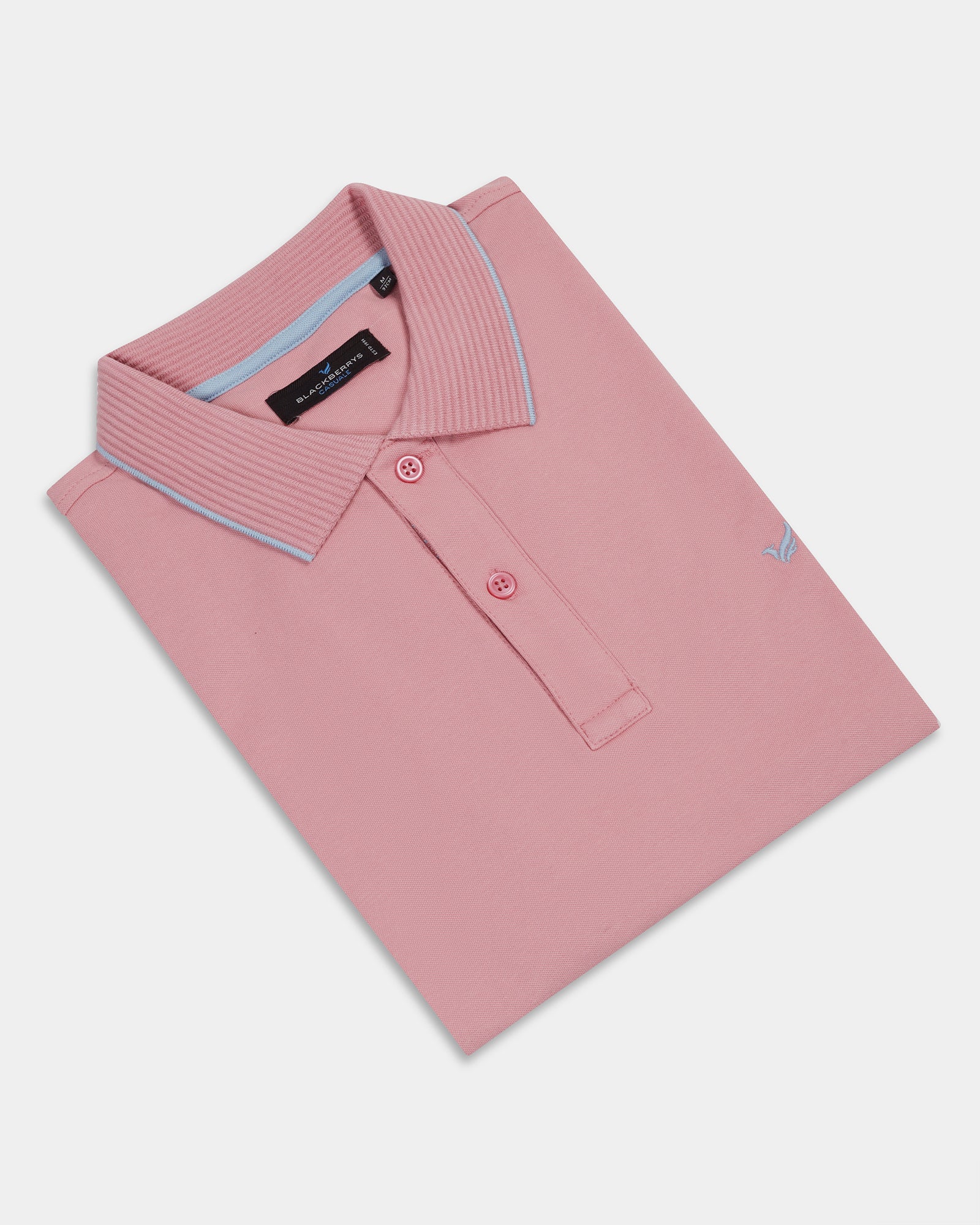 Summer Pink Solid Polo - Aesun