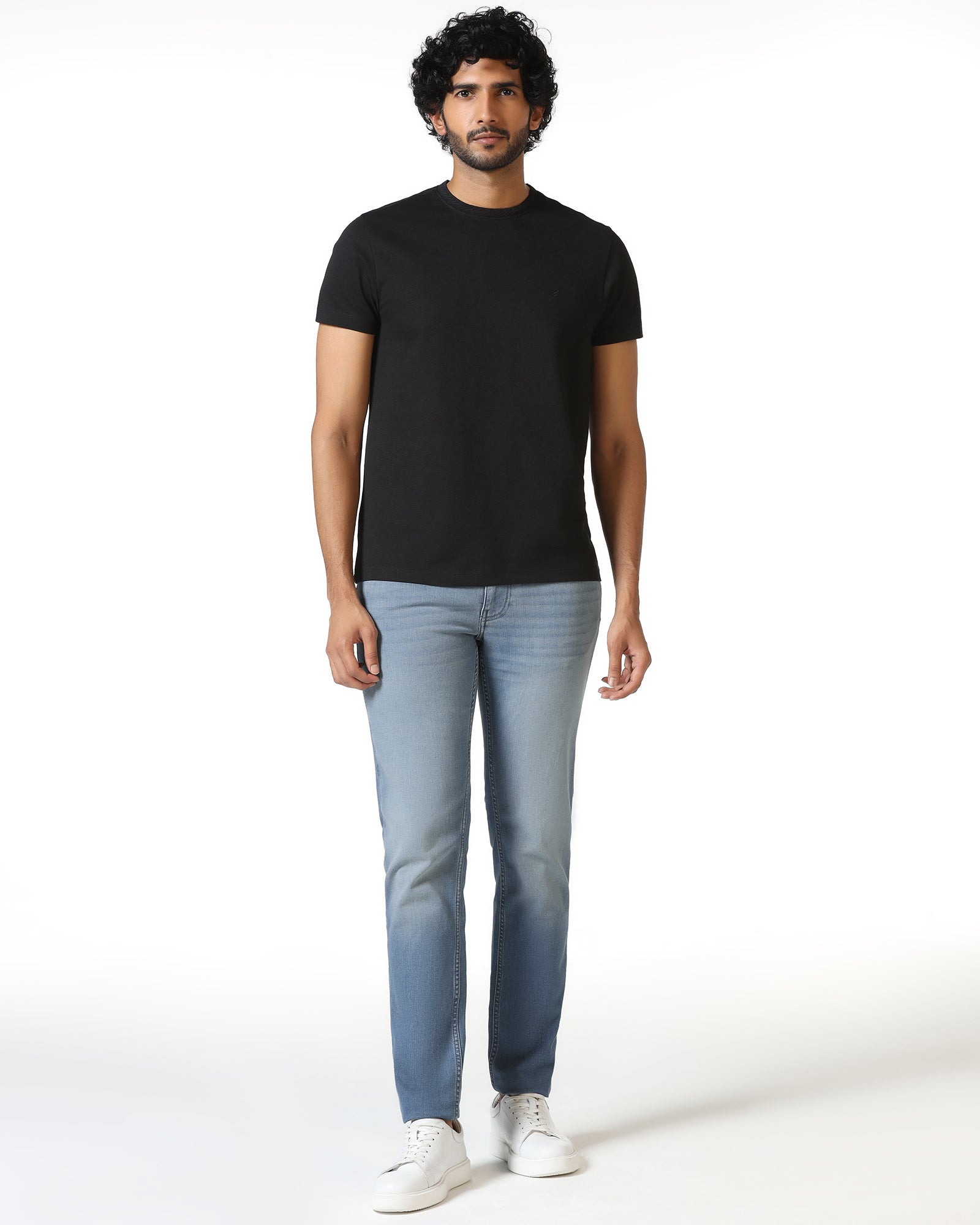 Super Clean Slim Comfort Buff Fit Indigo Jeans - Addo