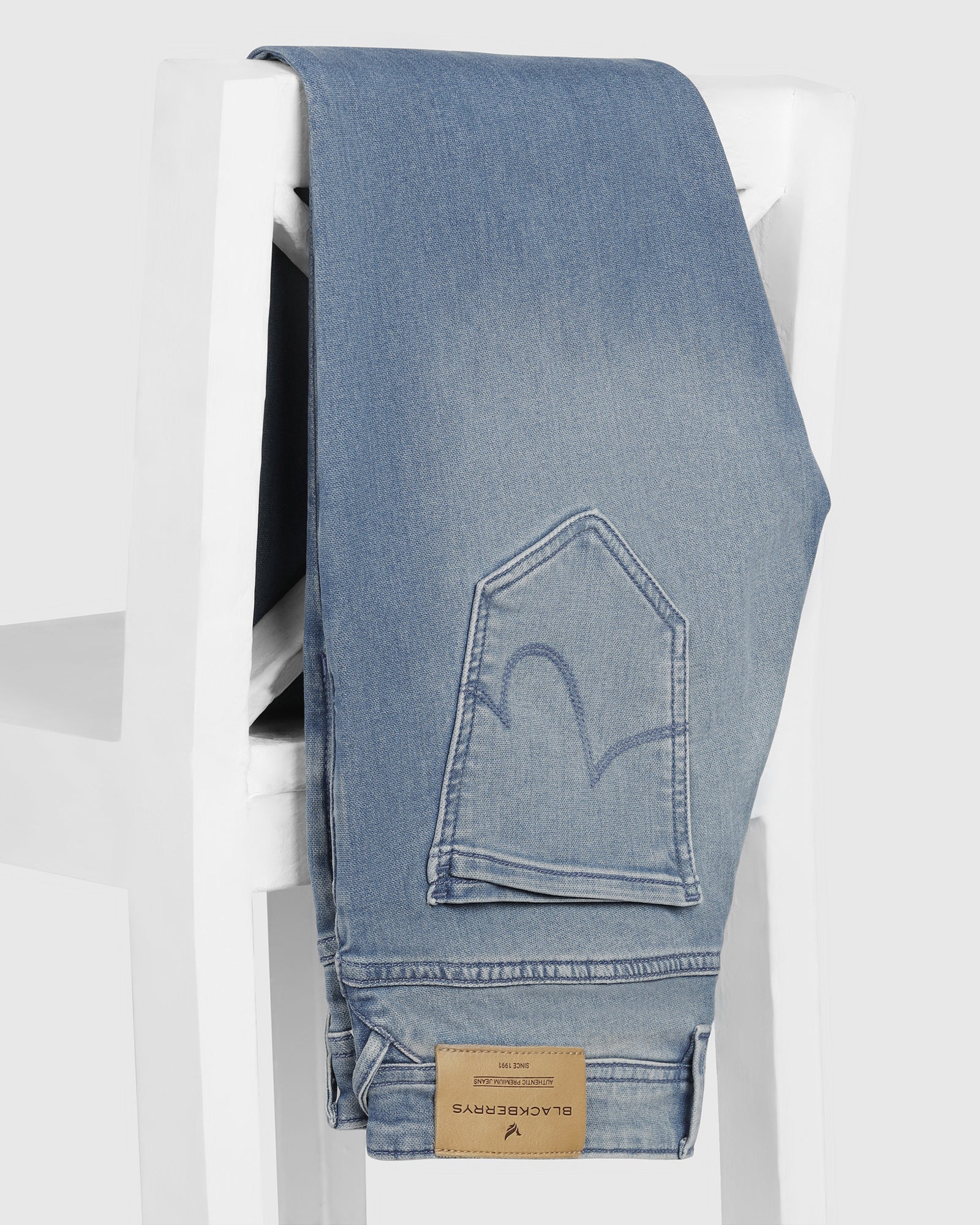 Super Clean Slim Comfort Buff Fit Indigo Jeans - Addo