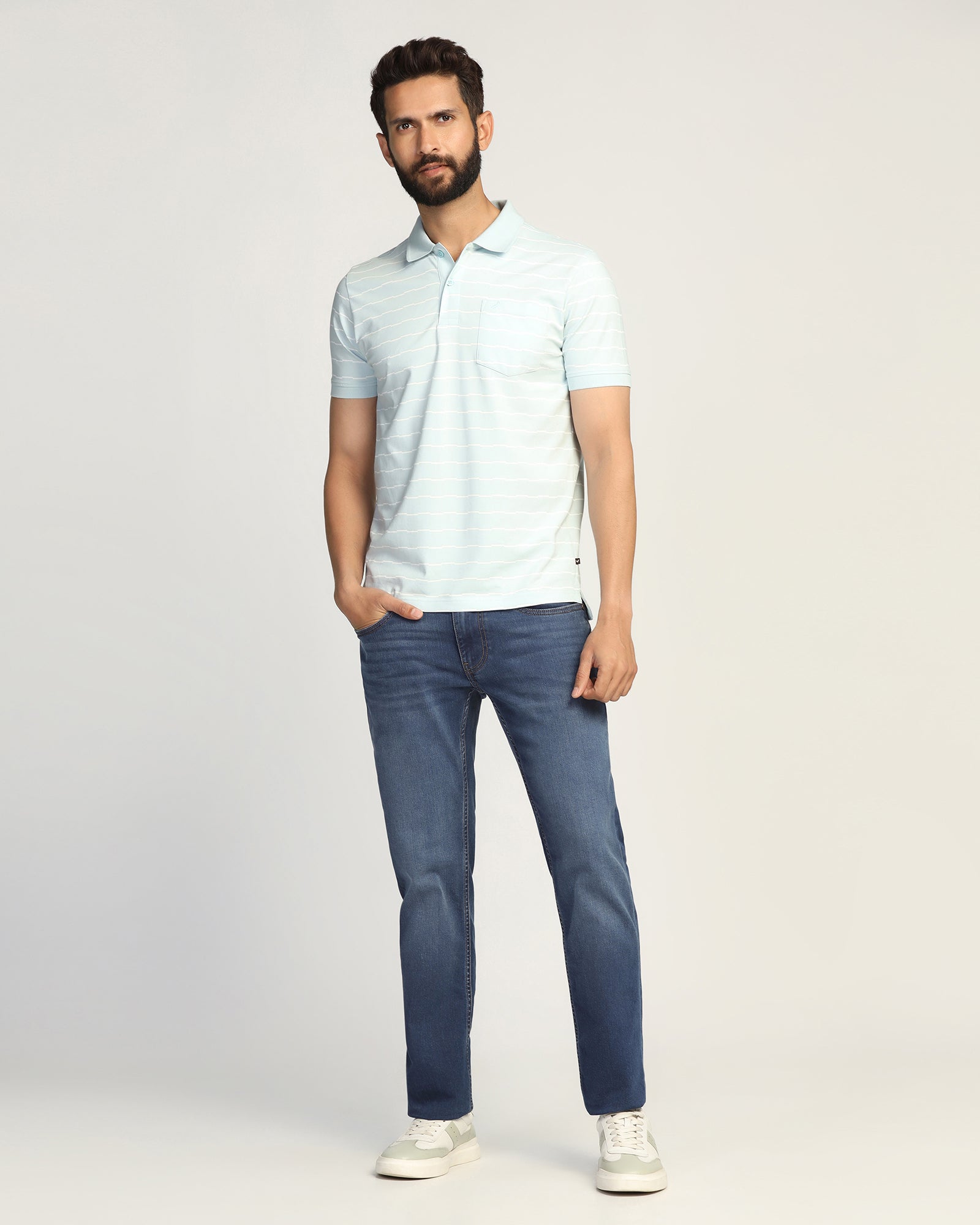 Superflex Slim Comfort Buff Fit Indigo Jeans - Mosi