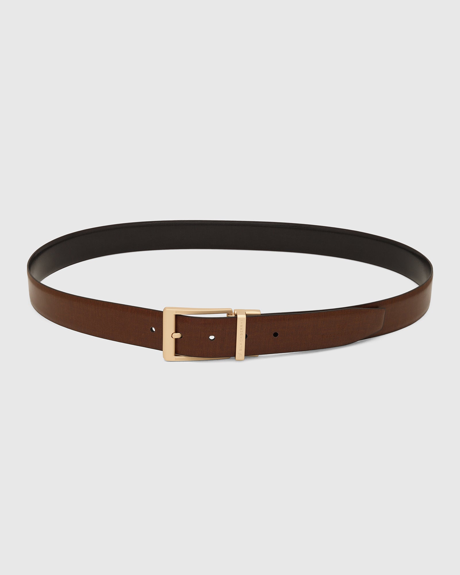 Leather Revesible Tan & Black Solid Belt - Winslet