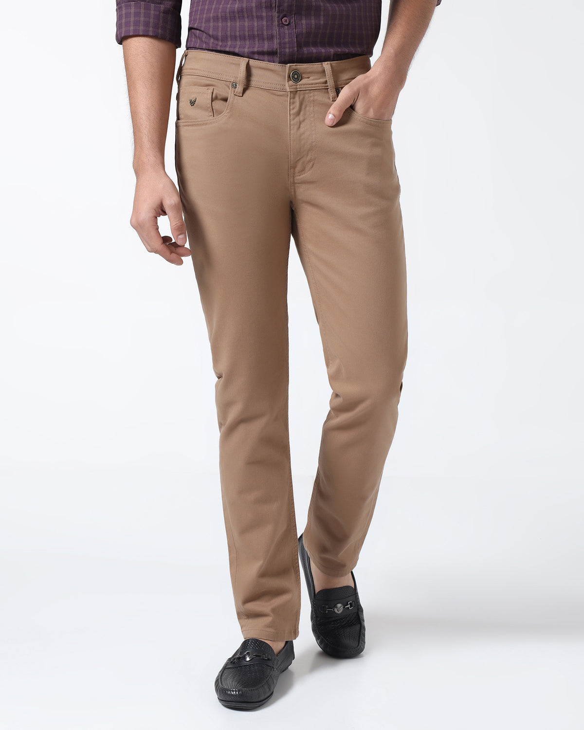 Buy Tan Bleed Zero Slim Fit Jeans - Rene Online