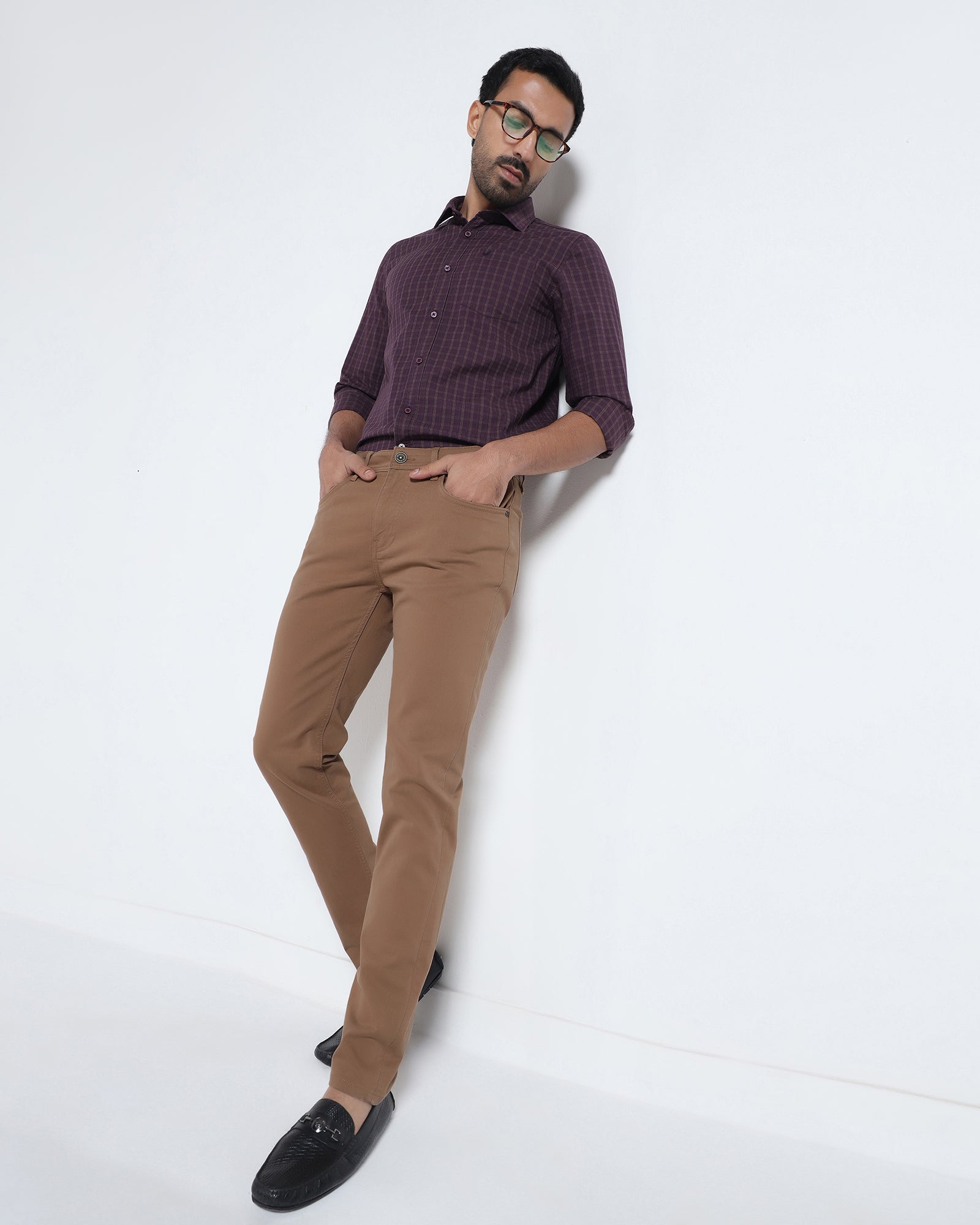 Tan Bleed Zero Slim Fit Jeans - Rene