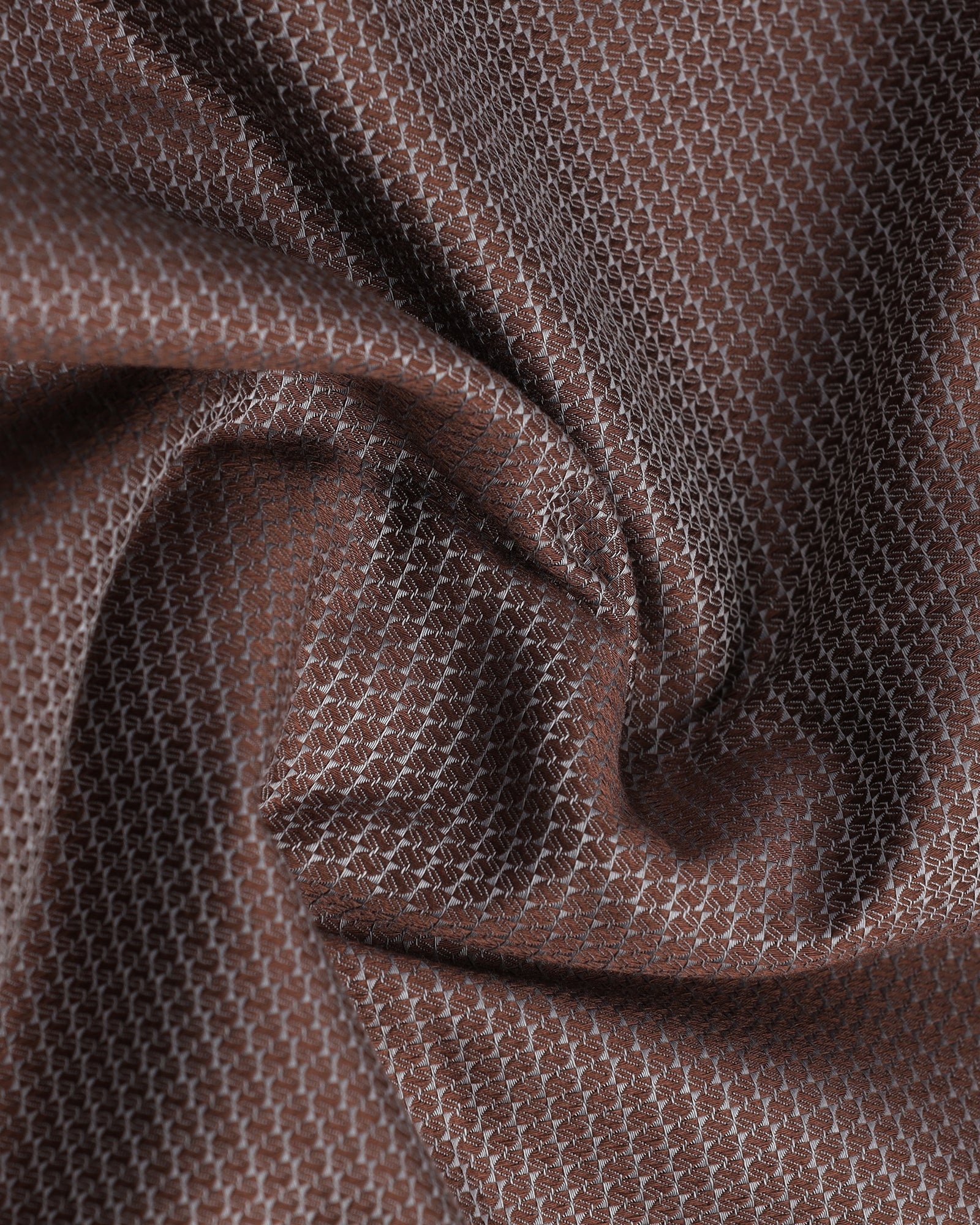 Tan Half Sleeve Textured Shirt - Recite