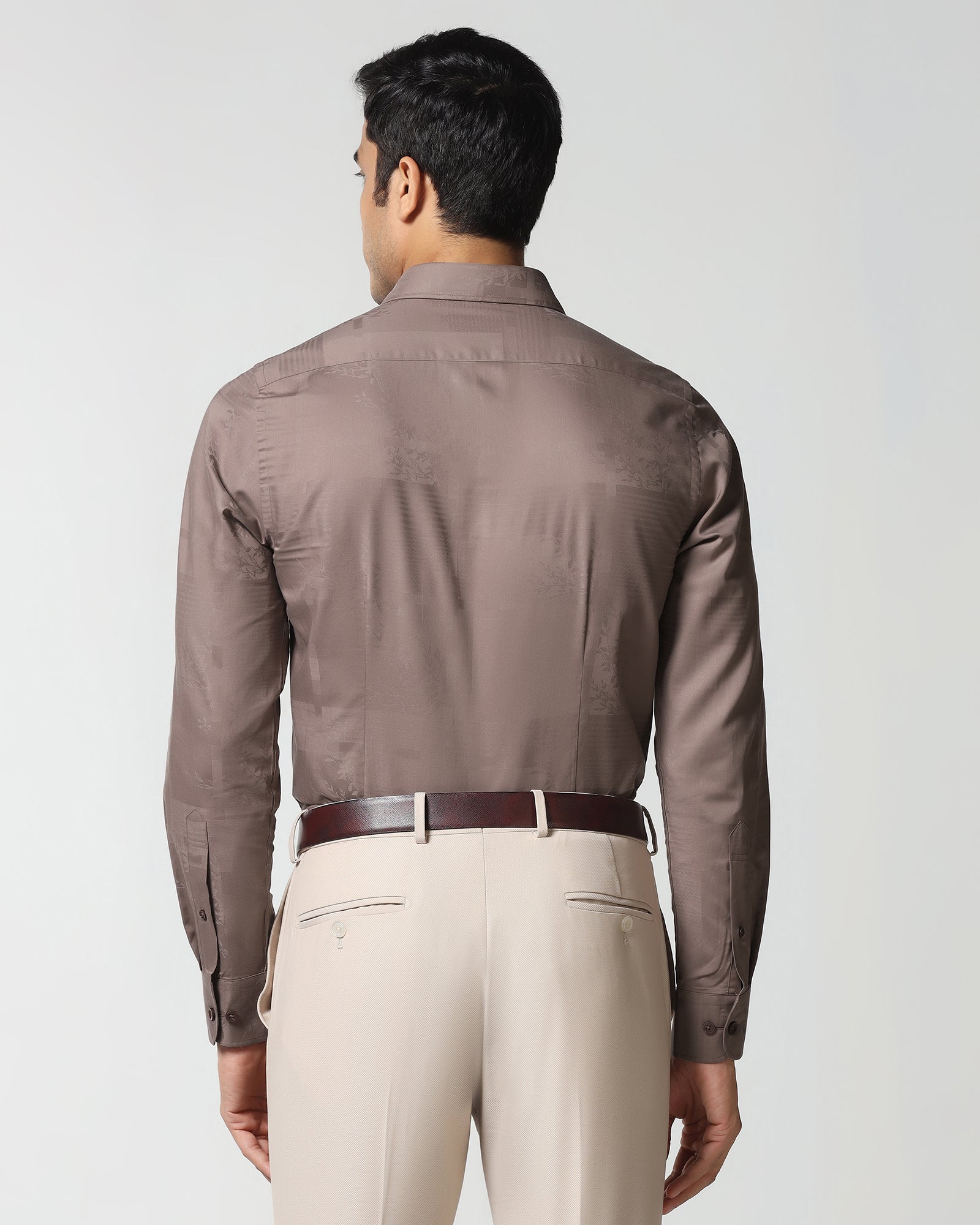 Tan Jacquard Shirt - Ross
