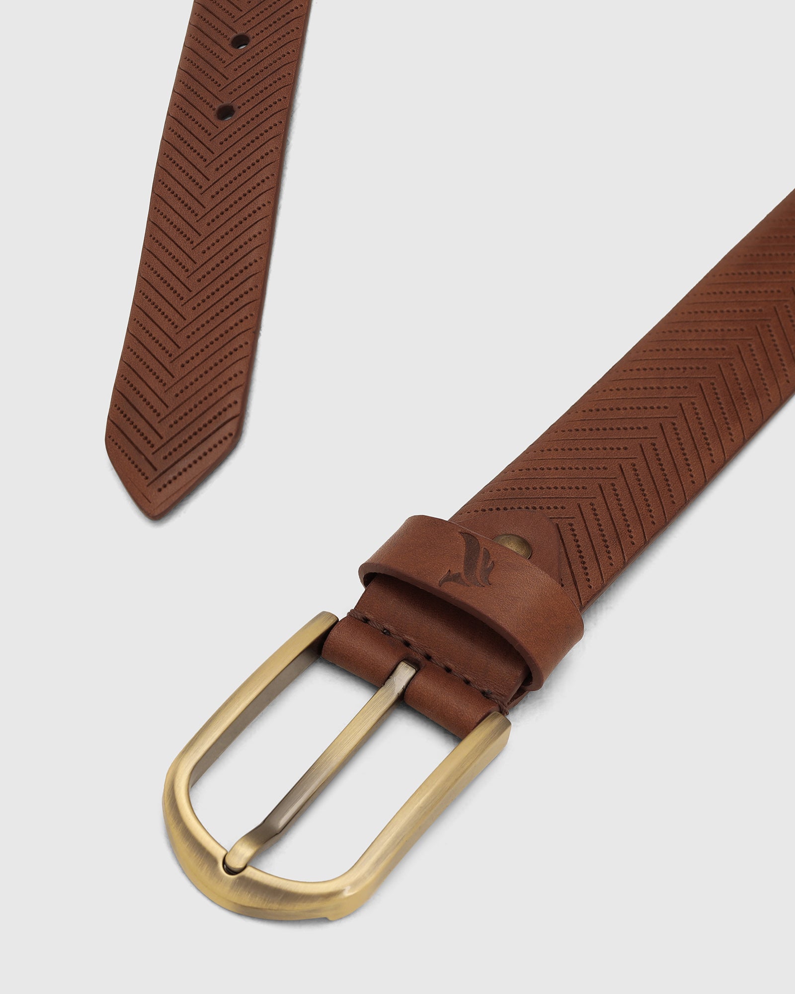 Leather Tan Solid Belt - Wiston