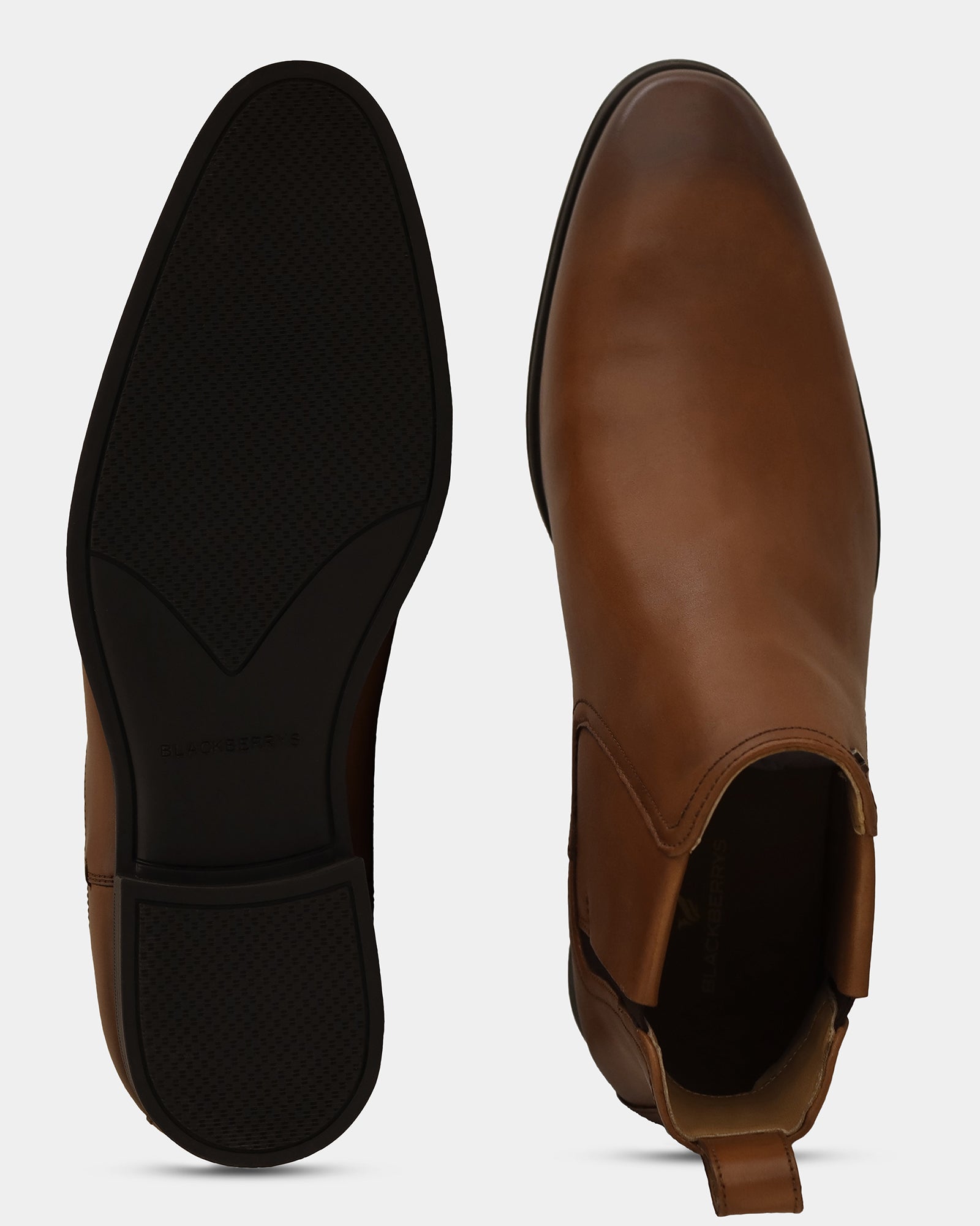 Tan Leather Boots With Zipper - Wrayy