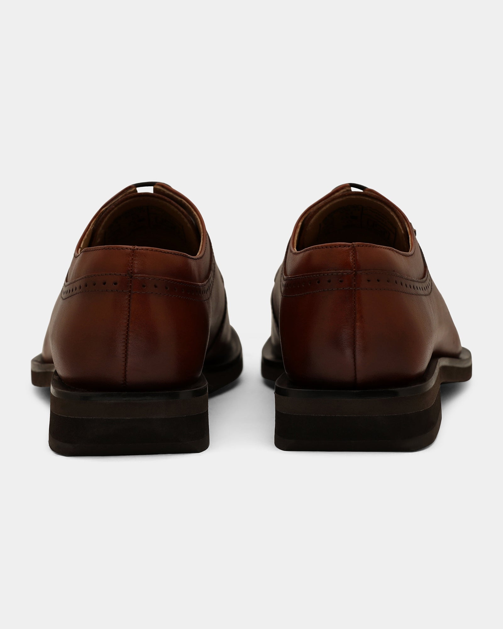 Tan Solid Derby Shoes - Winfordd