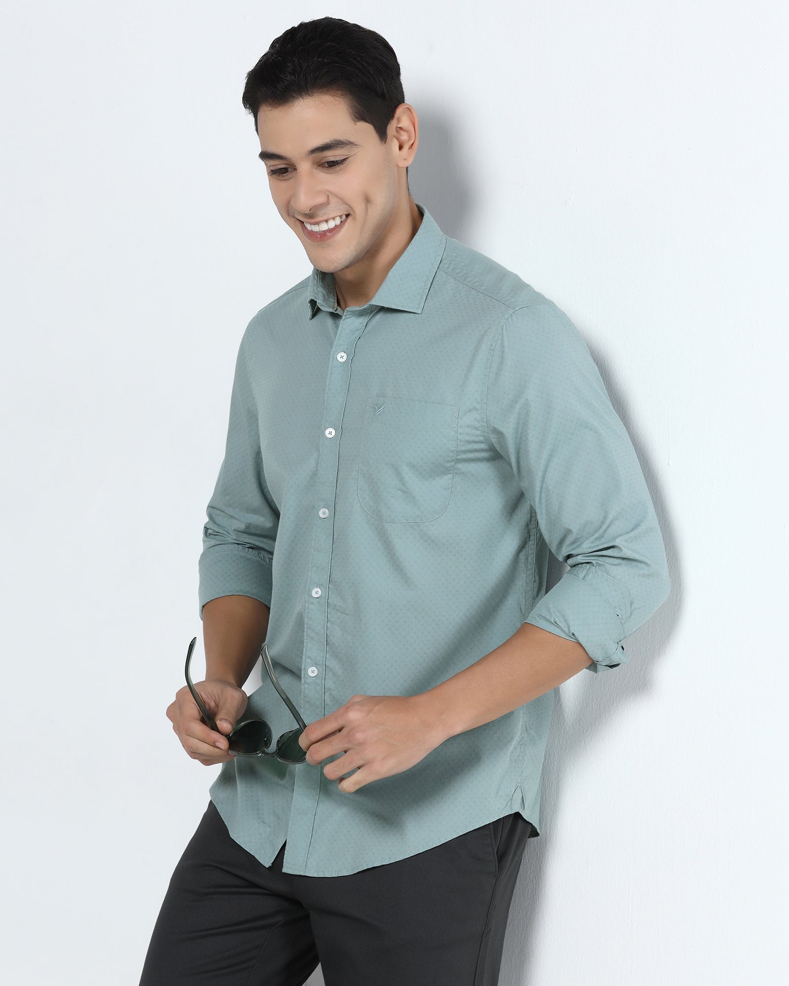 Teal Textured Shirt - Recon