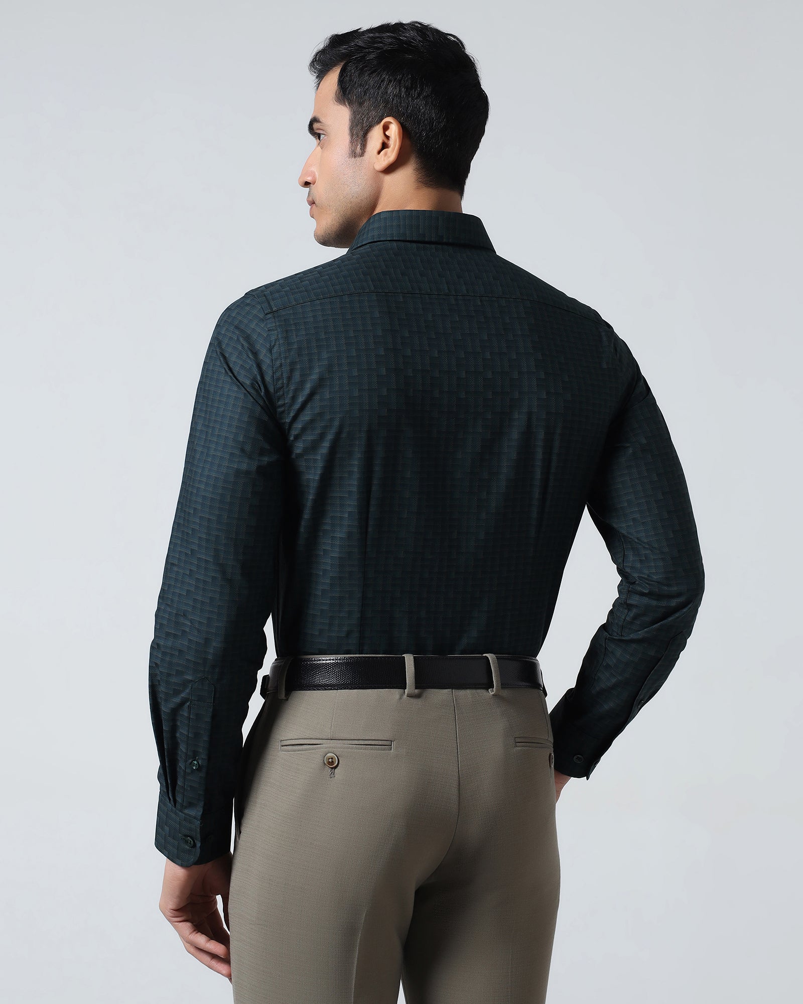 Teal Check Shirt - Echod