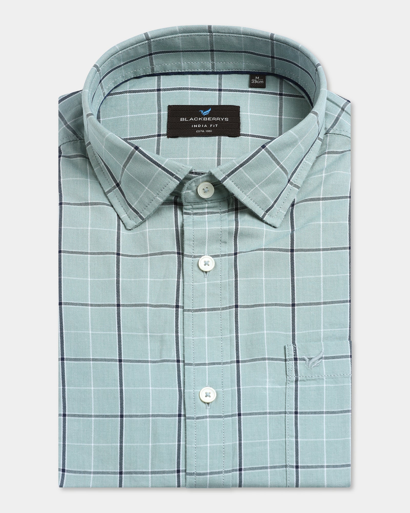 Teal Check Shirt - Havro
