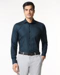 Teal Jacquard Shirt - Ross