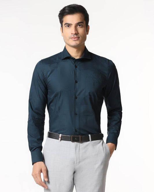 Teal Jacquard Shirt - Ross