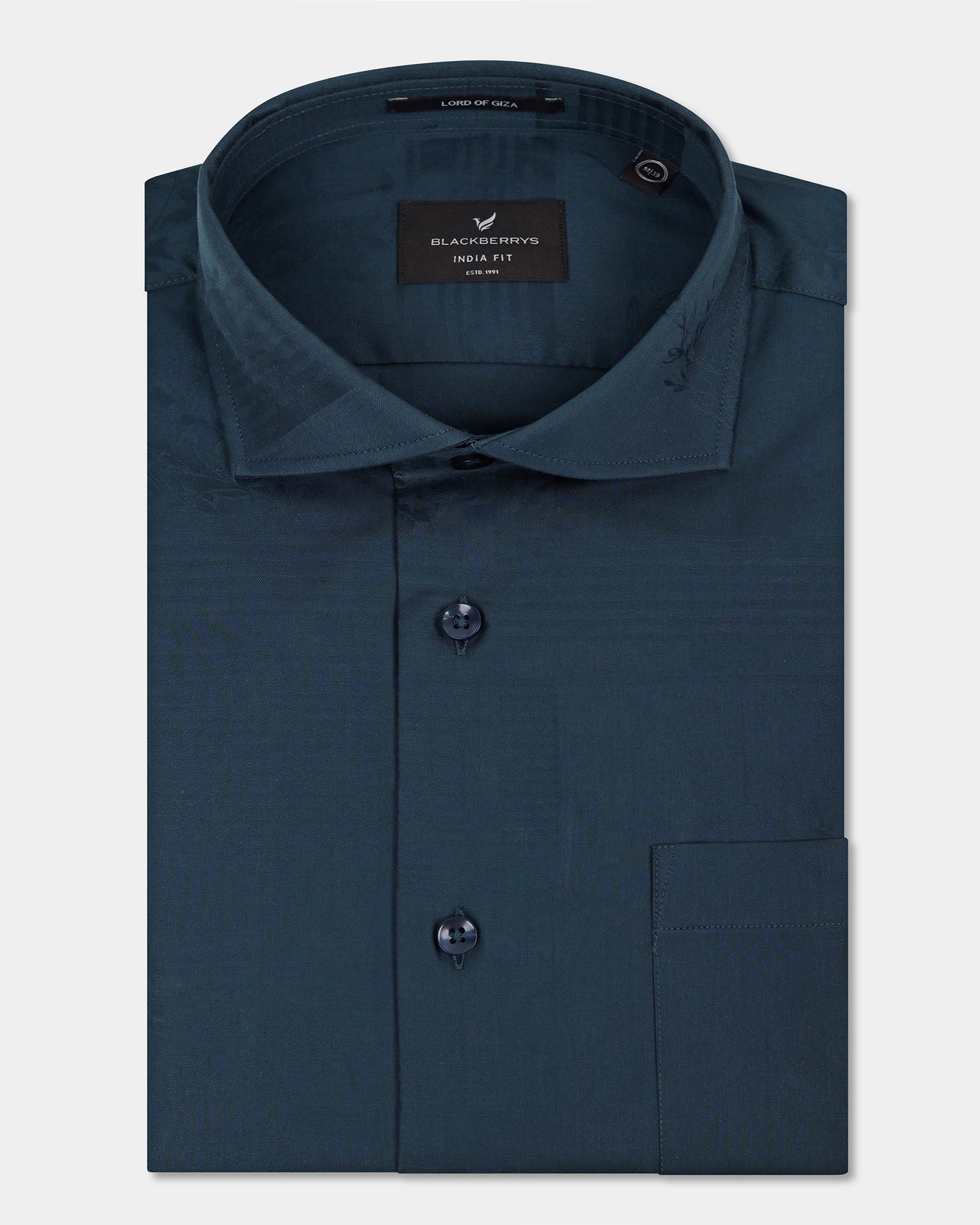 Teal Jacquard Shirt - Ross