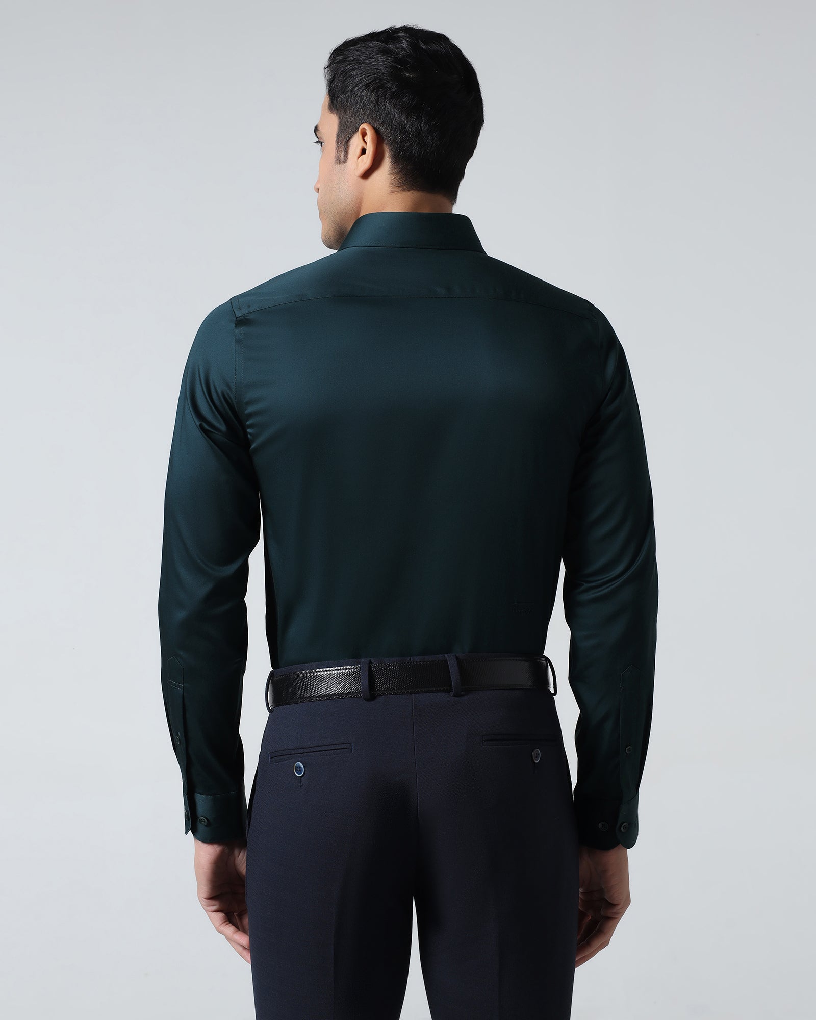 Teal Non Iron Solid Shirt - Sylvia