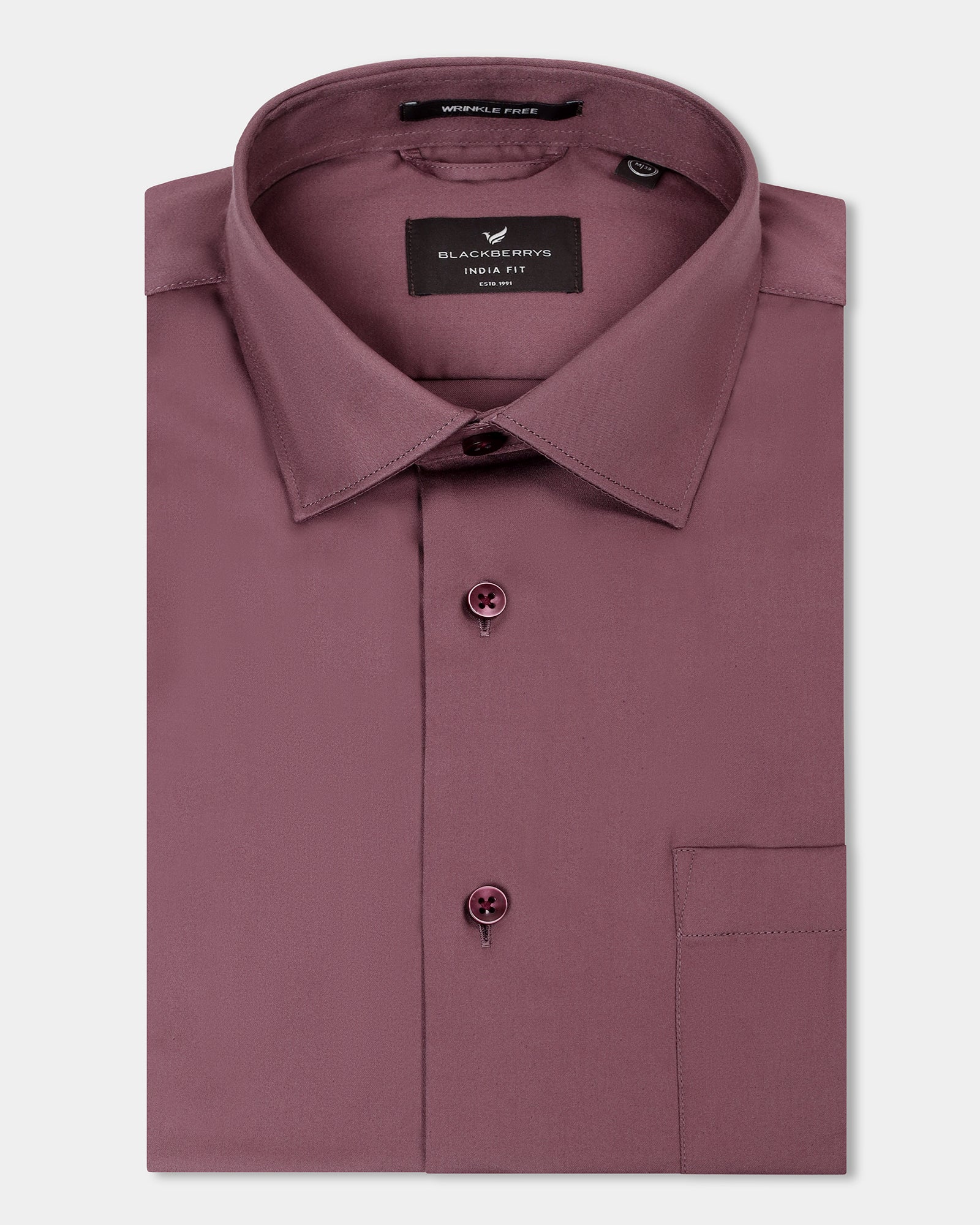 Dusty Pink Non Iron Solid Shirt - Sylvia