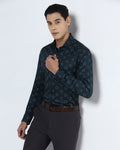 Teal Printed Shirt - Circuit