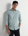 Teal Printed Shirt - Tobas