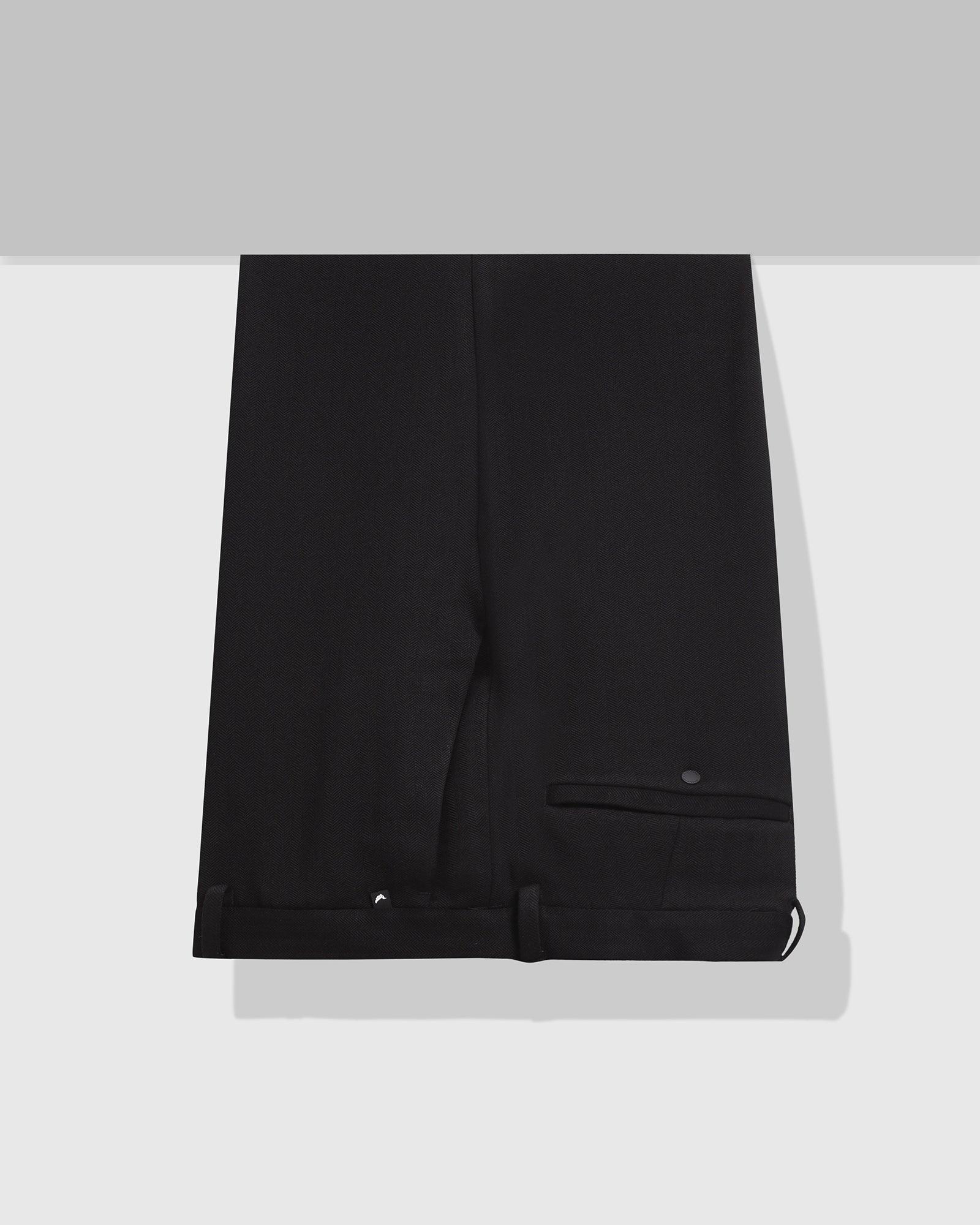 TechPro Slim Fit B-91 Formal Black Striped Trouser - Aiden