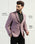 TechPro Formal Dusty Pink Stripe Blazer - Fiesta