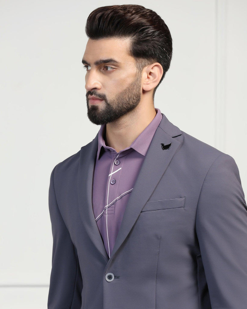 TechPro Formal Grey Stripe Blazer - Fiesta