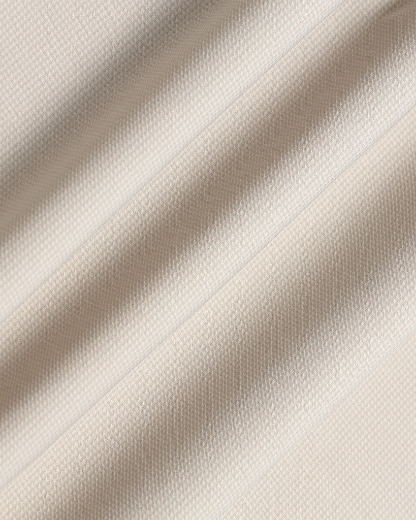 TechPro Formal Beige Textured Shirt - Poxet