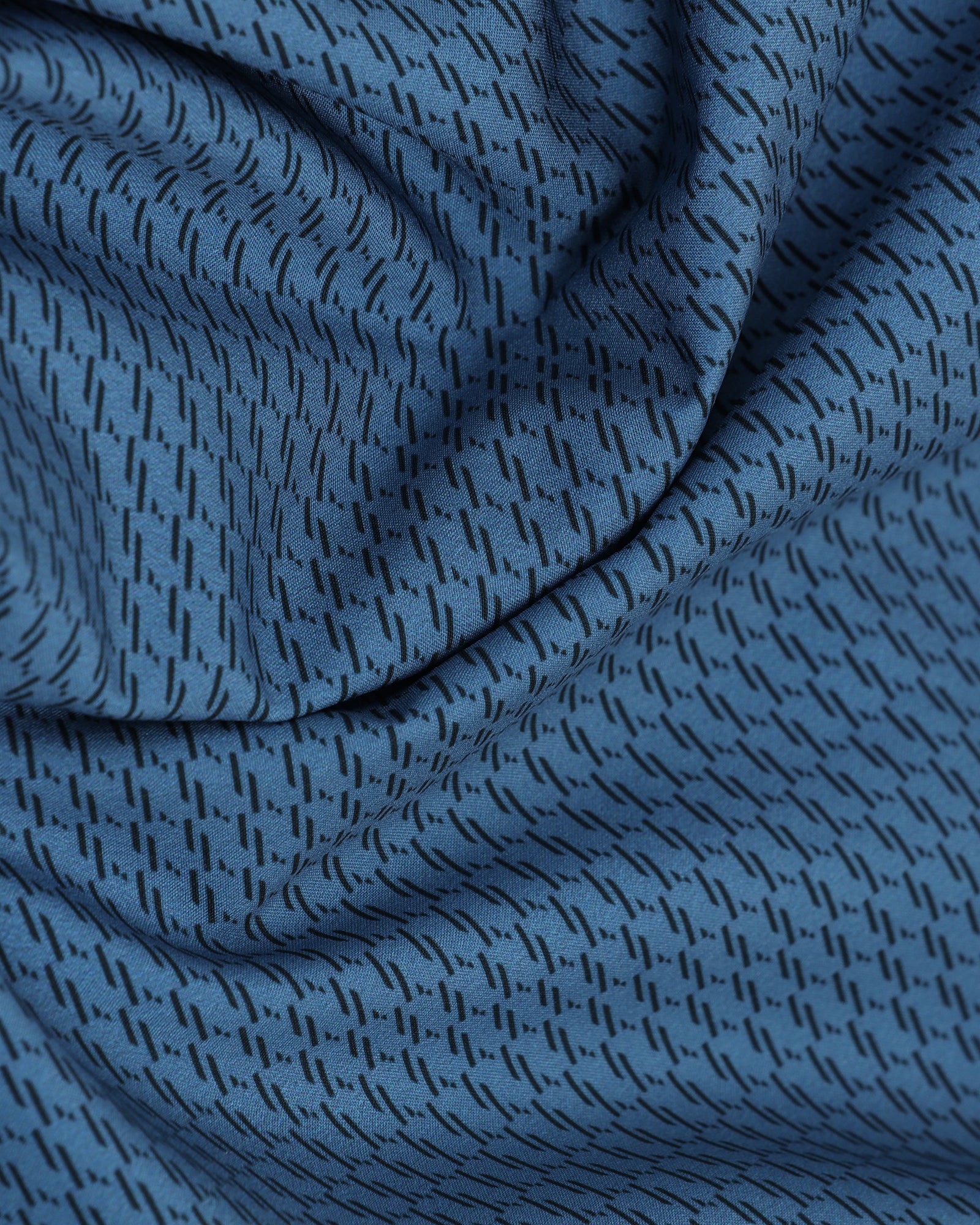 TechPro Formal Half Sleeve Blue Printed Shirt - Ivan