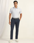 TechPro Slim Fit B-91 Formal Navy Solid Trouser - Explorer