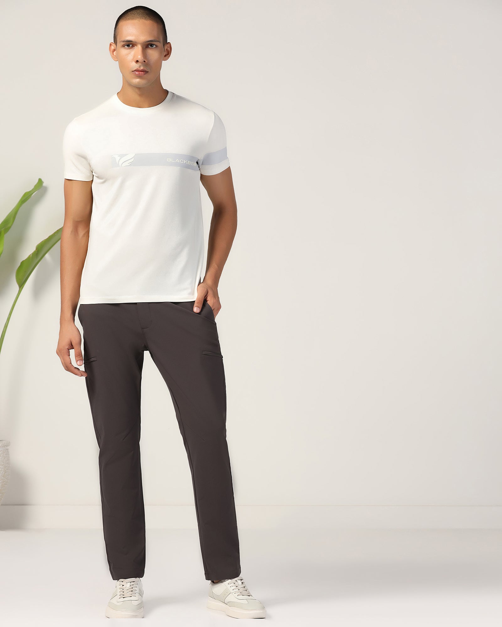 TechPro Casual Charcoal Solid Khakis - Togg