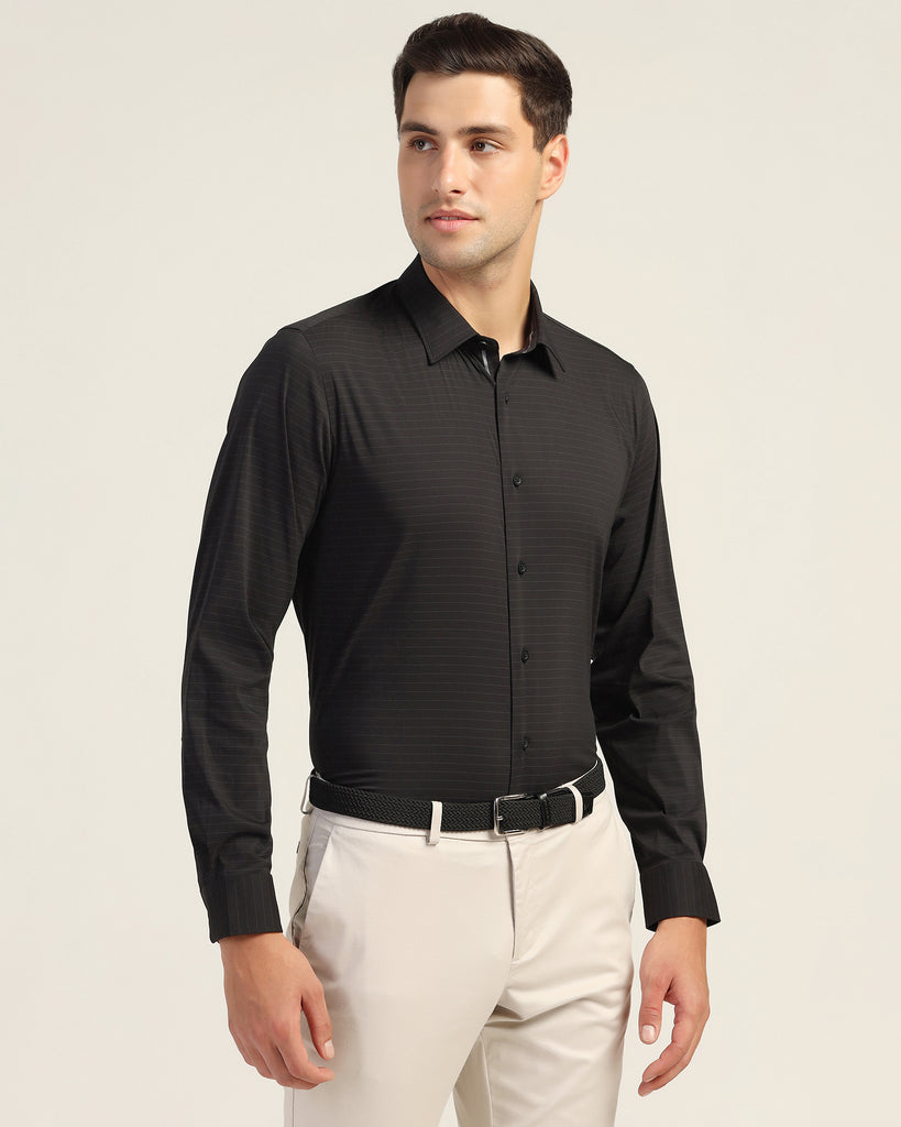 TechPro Formal Black Solid Shirt - Theory