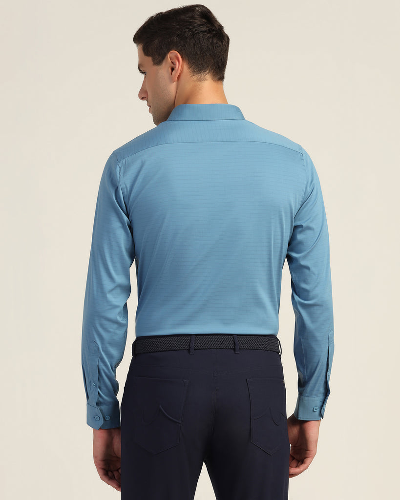 TechPro Formal Blue Solid Shirt - Theory