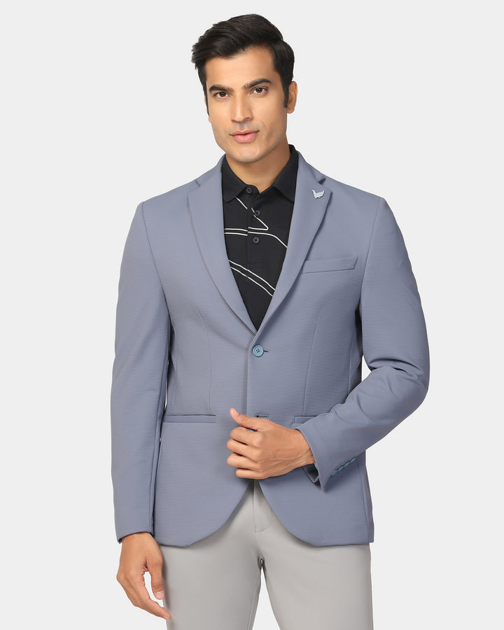 TechPro Formal Blue Stripe Blazer - Kuma