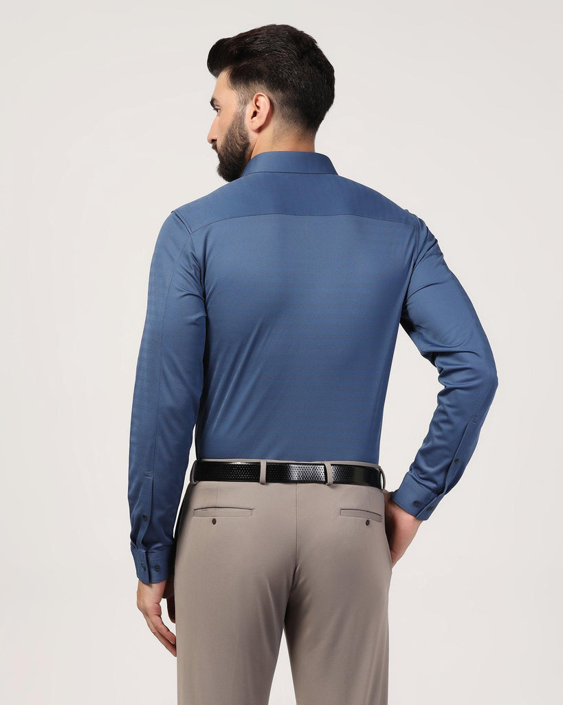 TechPro Formal Blue Stripe Shirt - Keish