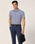 TechPro Formal Half Sleeve Blue Stripe Shirt - Vega