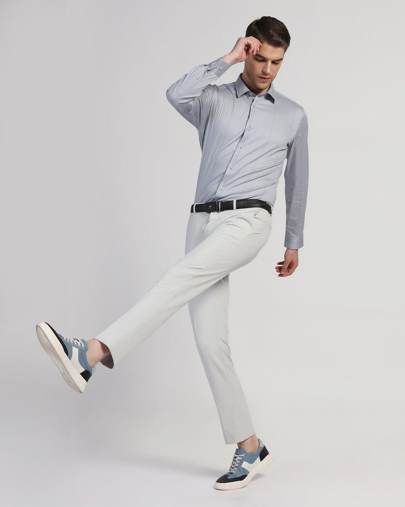 TechPro Formal Grey Stripe Shirt - Saget