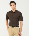 TechPro Formal Half Sleeve Khaki Stripe Shirt - Abil