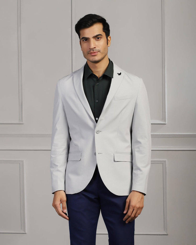 TechPro Formal Light Grey Textured Blazer - Maspar